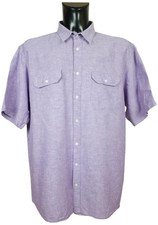 Chemise Dressmann manches courtes lin coton taille 3XL homme très bon état