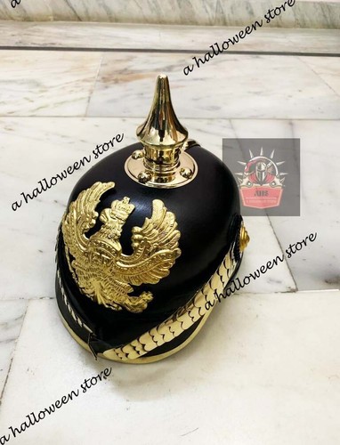 Casquette prussienne cuir