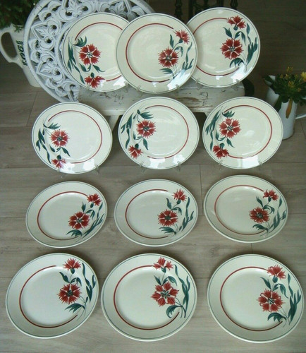Assiettes plates lunéville - plates,