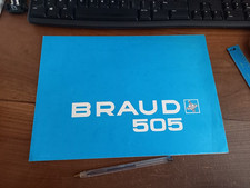 Grand dépliant publicitaire moissonneuse-batteuse Braud 505