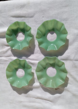 4 Coupelles Bobeche Opaline