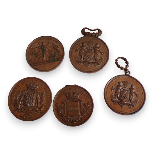 Lot médailles bronze - lot, 5