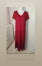 Robe Longue Été Bordeaux Femme Taille 38 ,M ❤️