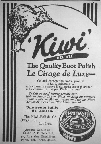 Publicité 1925 kiwi kee wee - kiwi,
