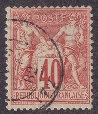 n°70.  40c orange - TB