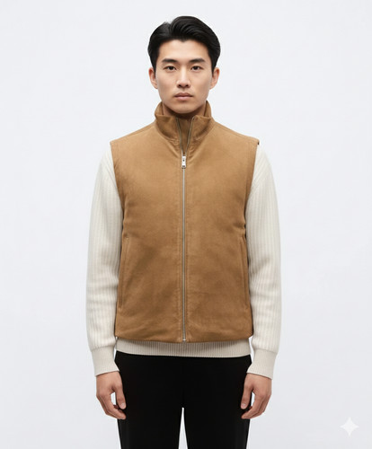 Veste gilet homme beige - , en