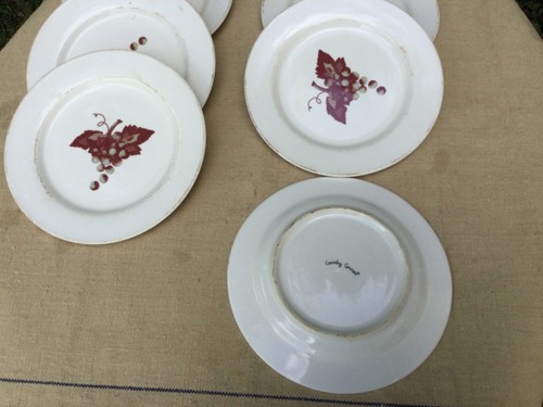 Lot assiettes vintage motif - lot, 6