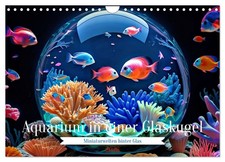 Aquarium dans une boule de verre (Calendrier mural 2026 DIN A4 horizontal), CALV