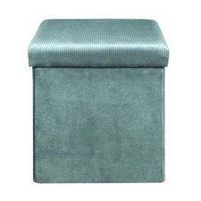 Pouf & Coffre de Rangement "Giulia" 38cm Bleu