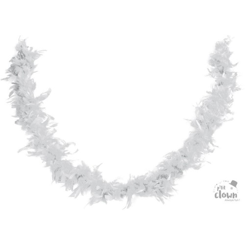 Boa plumes blanc 160 - -, cm