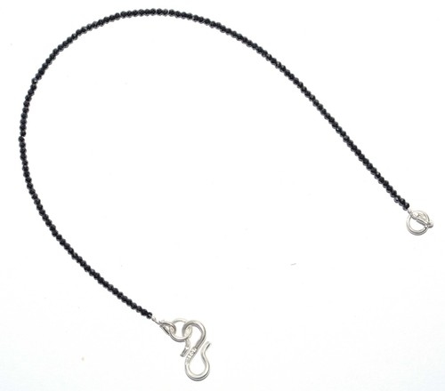 Noir zircon pierre rond - noir,