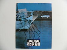 Brochure SIMCA 1301  / 1501 break de 09 / 1967