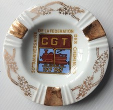 Cendrier CGT SNCF 1917-1967