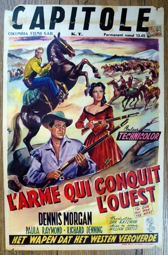 Belgian poster western the gun - poster,