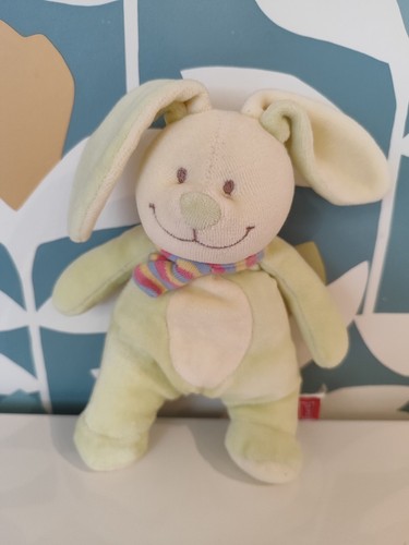 Tex doudou peluche lapin vert - doudou,