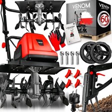 Motoculteur électrique Venom 1800W – 40 cm – 6 couteaux – Profondeur 22 cm