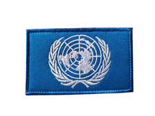 Patch drapeau ONU Nations Unies velcro - Livraison gratuite
