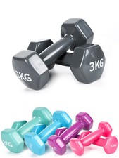 Lot de 2 haltères en vinyle