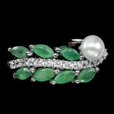 925 Argent Sterling Marquise