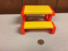 Vintage Little Tykes Dollhouse Picnic Table