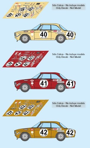Autocollants alfa romeo 2000 - autocollants,