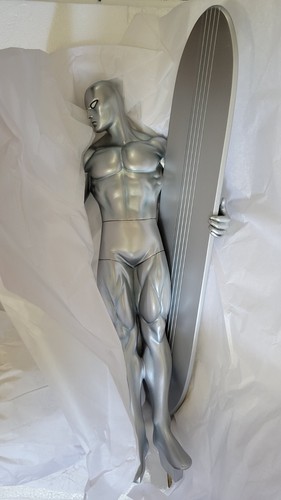 Silver surfer museum painted - surfer,