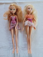 2 Poupées Winx Stella Et Flora Rainbow 2009
