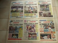 RARE lot de 13 journaux L' EQUIPE de 1988 CANTONA LECONTE FIGNON JEUX OLYMPIQUES