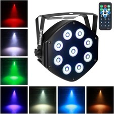 4 PROJECTEURS LEDS 9 x 10 W RGBW 4 couleurs NEUFS