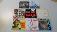 Lot collection de 8 disques vinyles 45T 7" de Line Renaud