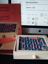 Jeux Bois Labyrinth et billes _ quasi neuf