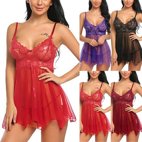 Robe nuit dentelle - de,