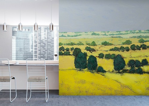 Peinture huile 3d arbre - ,