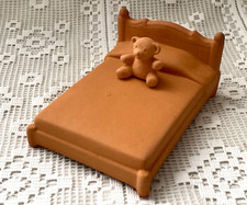 Rare ! Lit avec Ours Teddy Bear en terre Cuite Karimoku Japon NEUF Collector !