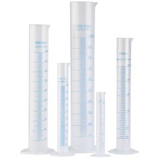  5 Pcs Tube A Essai Plastique Cylindre Gradué En Éprouvette Graduée