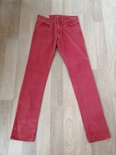 Jean rouge brique coton élasthanne skinny T38 Japan rags (4304085)