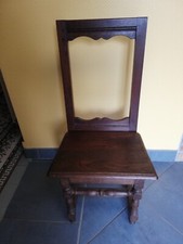 chaise lorraine, couleur bois foncé, très bon état, haut 87 - larg 40 - prof 30