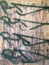 RD357 graffiti sur toile et chassis- 46x61cm   -cope2/seen/taki/quik/futura/tkid