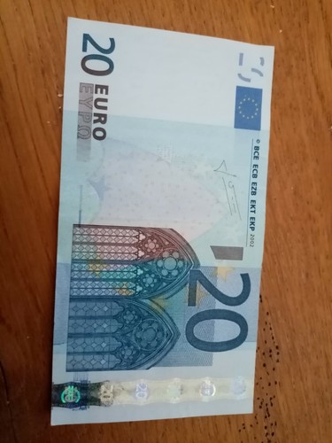 Billet euros annee 2002 -  billet,
