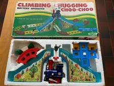 Jouet Vintage Ancien Train Tomy climbing Chugging Choo Choo Toy Town