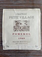 Étiquette Château Petit Village 1989 - Pomerol - 75 cl