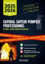 Concours caporal sapeur-pompier professionnel : exter... | Livre | état très bon
