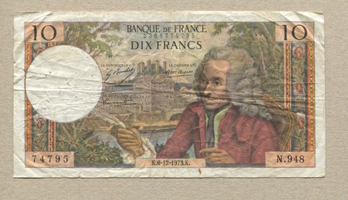 France billet francs - 10,
