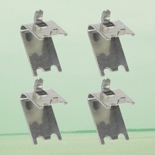  4 Pcs Pince De Congélateur Pour Réfrigérateur Supports D'étagère Métallique