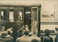 Attaque du fourgon postal du train Châlon-sur-Saône-Dijon, 1951 Vintage silver p