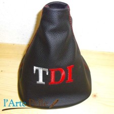 VW Golf Tdi Botte Levier de Vitesse Noir Et Broderie Personnalisé