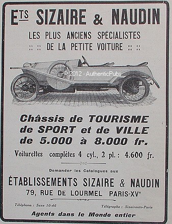 Publicite voiture sizaire - voiture, &