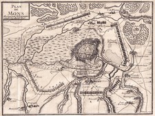 Plan XVIIIe Ville de Mons