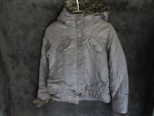 BLOUSON ANORAK HIVER ARGENT CAPUCHE   ♥ CATIMINI ♥ T 10 ANS TBE +++ ☺