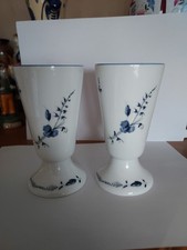 2 Mazagrans En Porcelaine De Limoges Reproduction Decor A La Brindille Chantilly